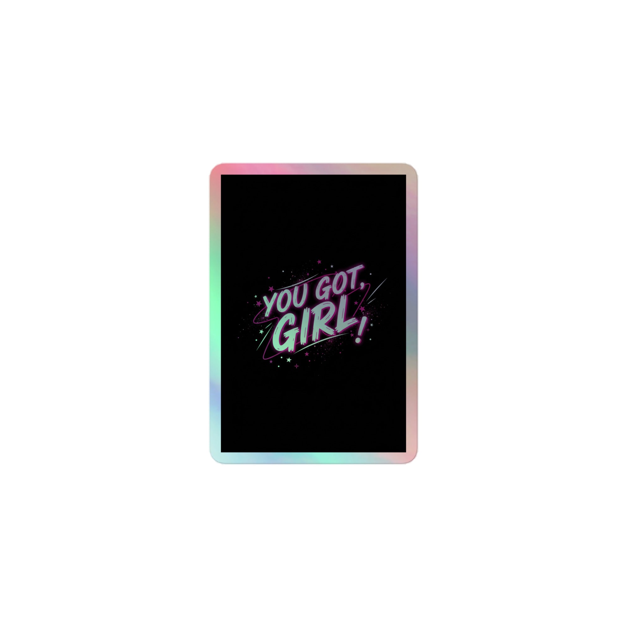 Aufkleber - holografische Kiss-Cut-Version - Das CRAZY-Produktgruppe mit Jugendwort-Design. Wasserfest, langlebig, perfekt für Laptop, Handy & mehr. Jetzt bei KCCMShop.de bestellen!