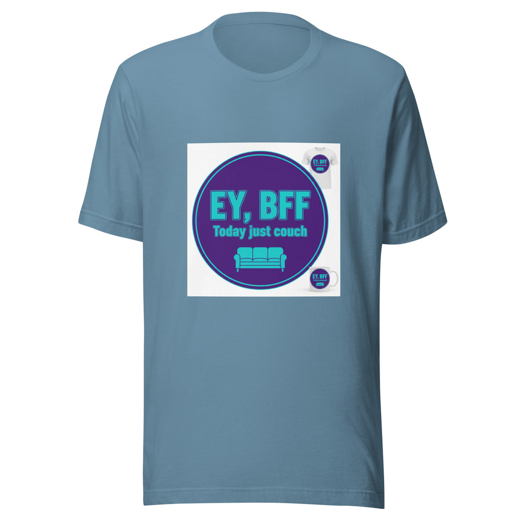 Bild 1: T-Shirt Unisex - EY, BFF! - Das CRAZY-Produktgruppe. Jugendwort-Geschenk für beste Freunde. Stylisch & locker. Jetzt bei KCCMShop.de bestellen!