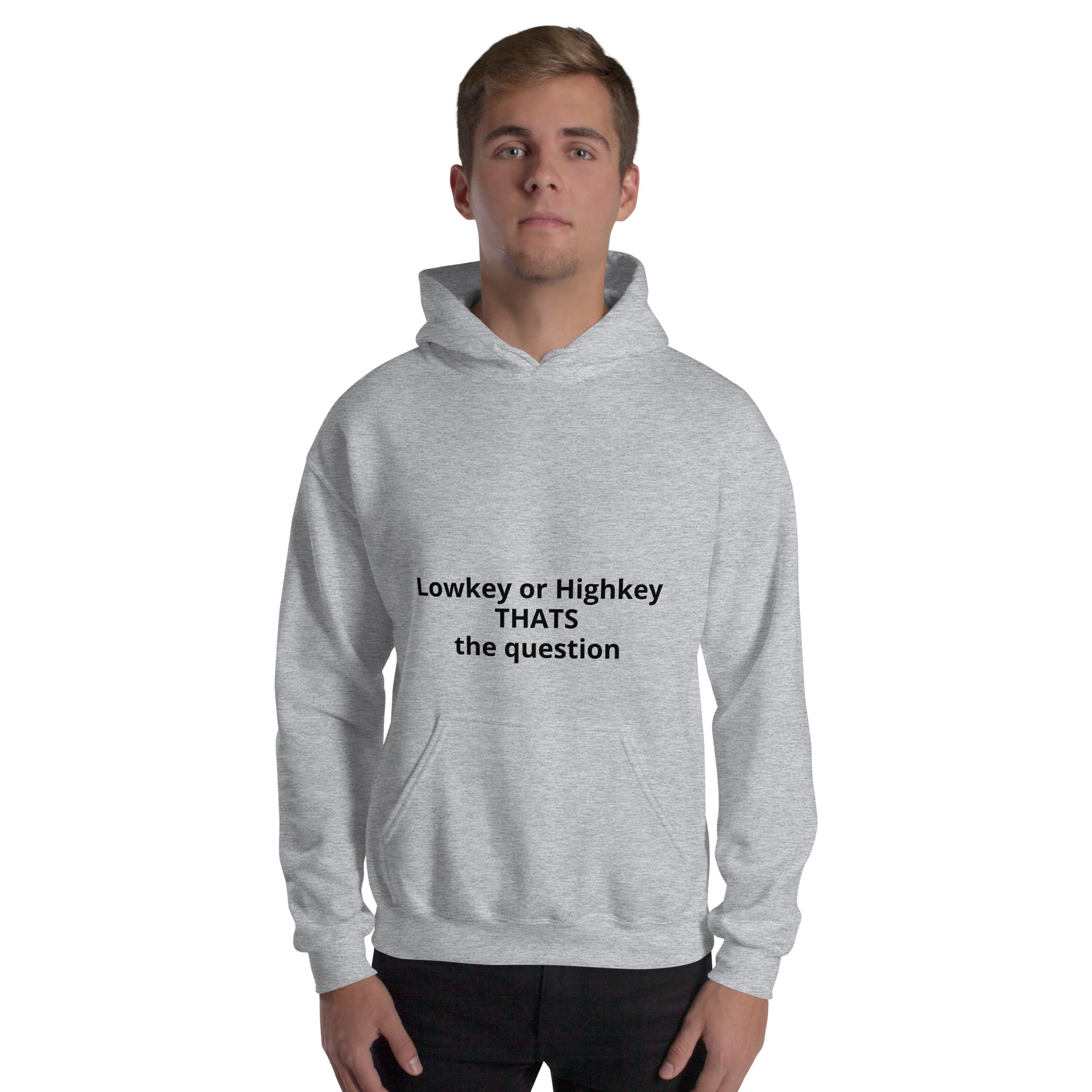 Bild 3: Hoodie Unisex - Lowkey or Highkey - Das CRAZY-Produktgruppe. Jugendwort-Geschenk für Teens. Bequem & stylisch. Jetzt bei KCCMShop.de bestellen!