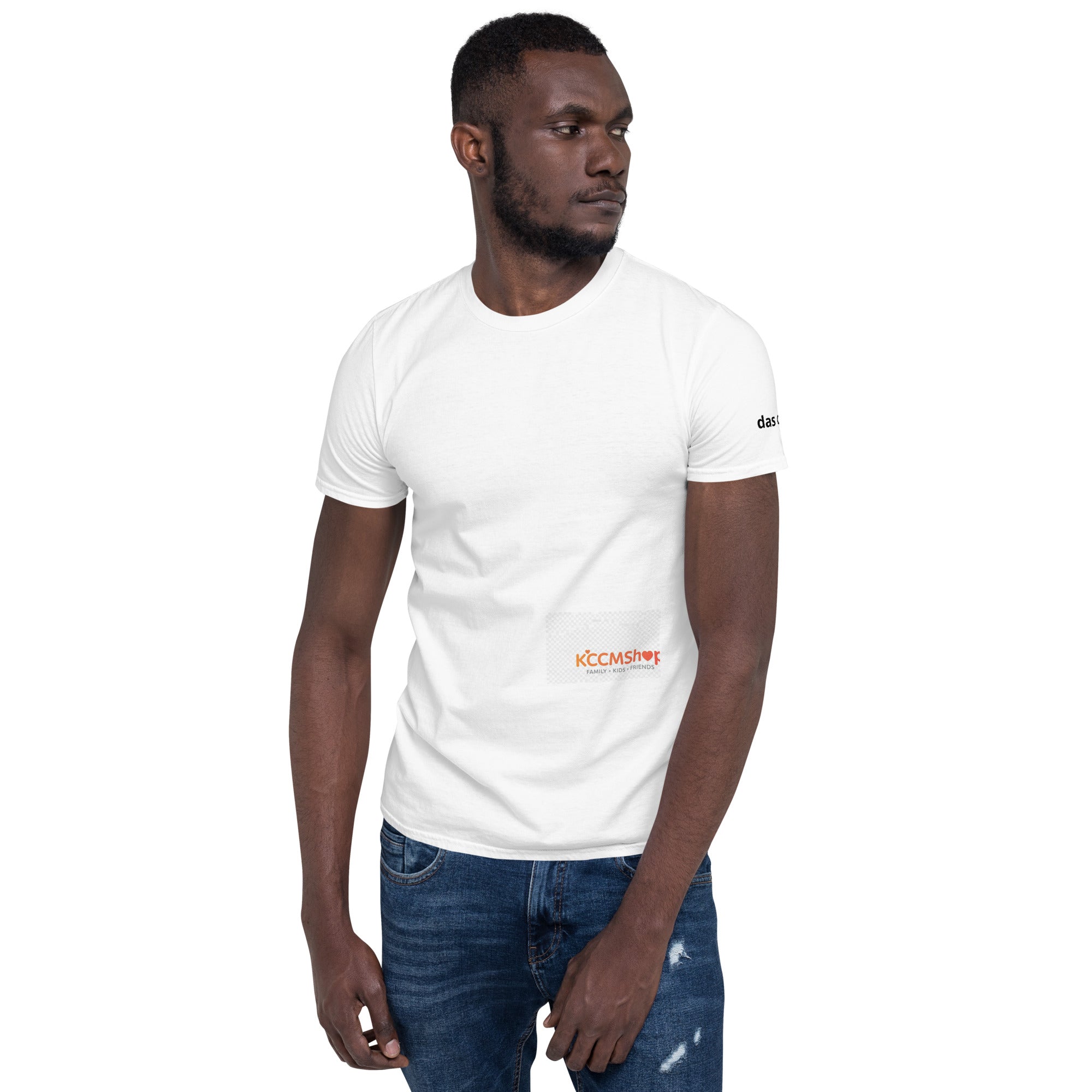 Bild 3: T-Shirt Unisex mit Logo vorne & 'Das Crazy' am Ärmel – 100% Baumwolle, Größen S-3XL. Stylisch & locker. Jetzt bei KCCMShop.de bestellen!