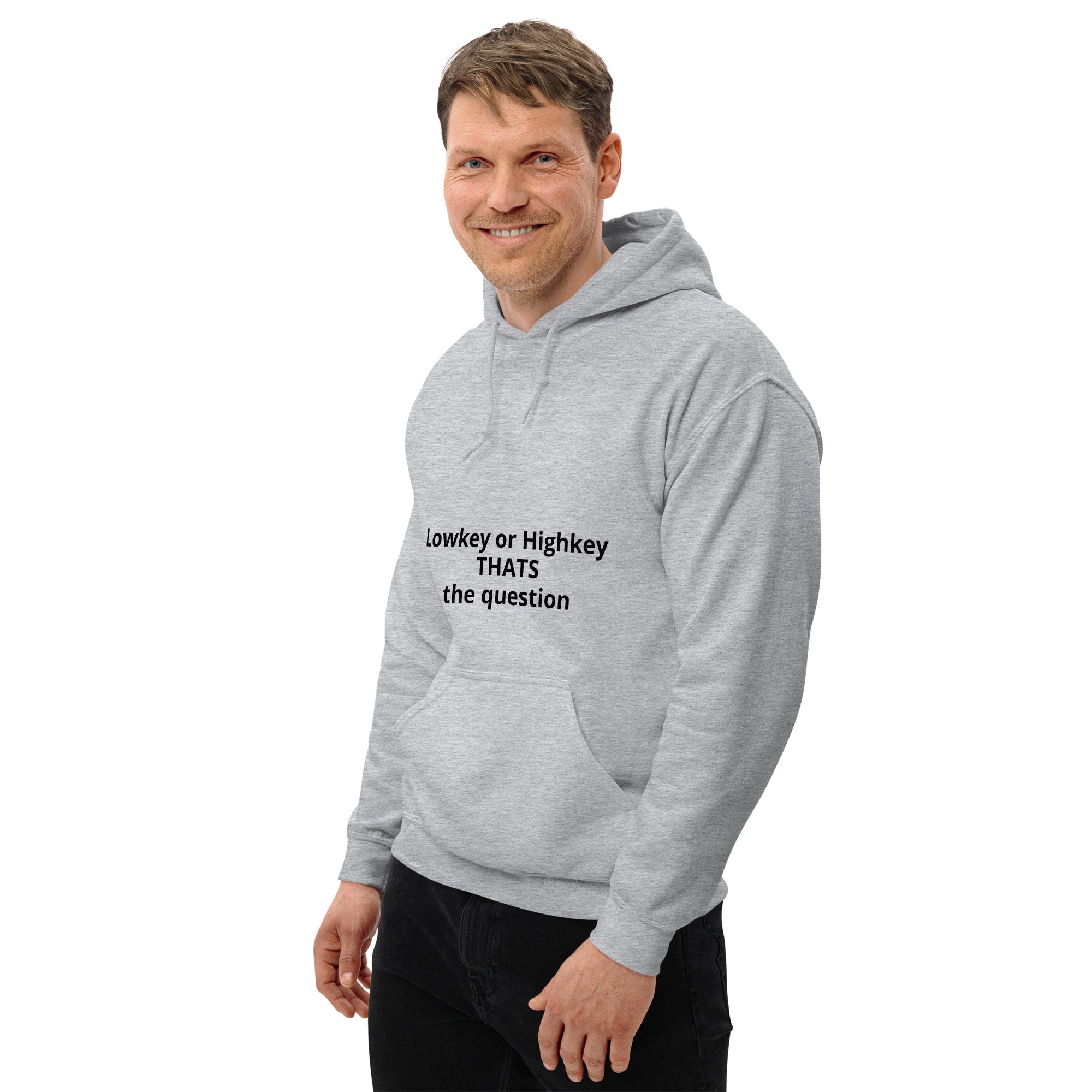 Bild 4: Hoodie Unisex - Lowkey or Highkey - Das CRAZY-Produktgruppe. Jugendwort-Geschenk für Teens. Bequem & stylisch. Bei KCCMShop.de bestellen!