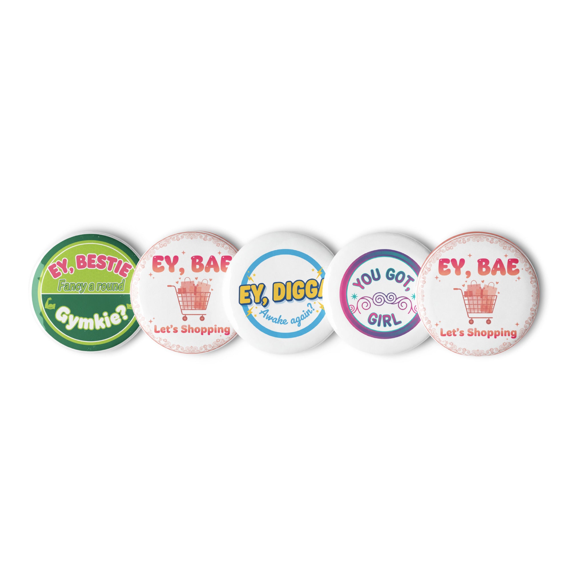 Button-Set mit Jugendworten - 5er Set - Das CRAZY-Produktgruppe | KCCMShop.de