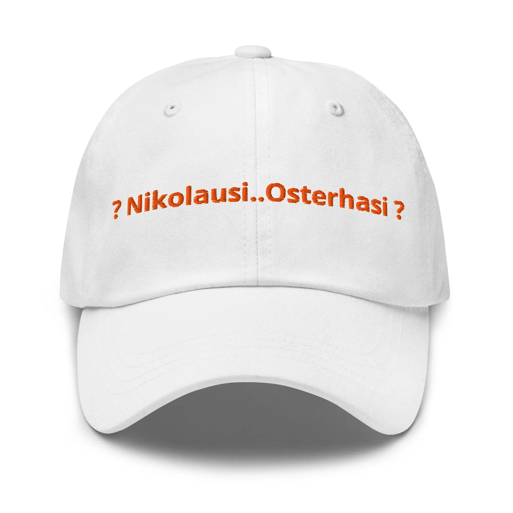 Dad-Hat Nikolausi & Osterhasi - lustige Cap für Humorvolle, verstellbar. Geschenk für jede Gelegenheit - Freunde, Gruppen, Firmenfest und mehr. Jetzt 