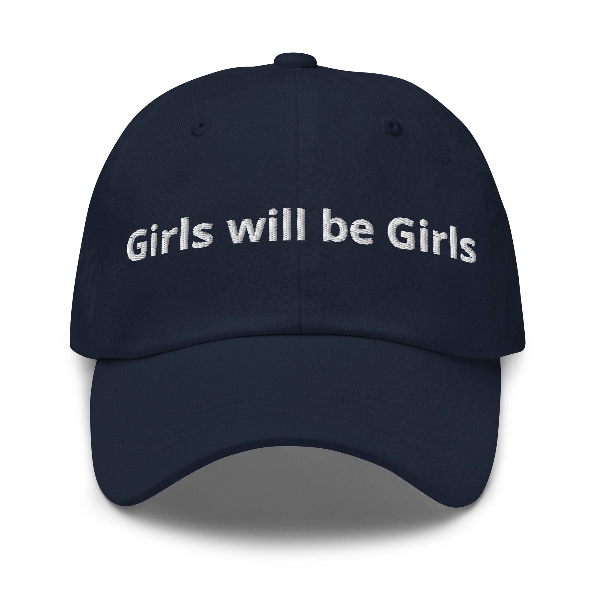 Dad Hat - Girls will be Girls - Das CRAZY-Produktgruppe. Stylische Cap in Schwarz, 100% Baumwolle, One Size. Jugendwort-Geschenk. Jetzt bei KCCMShop.de bestellen!