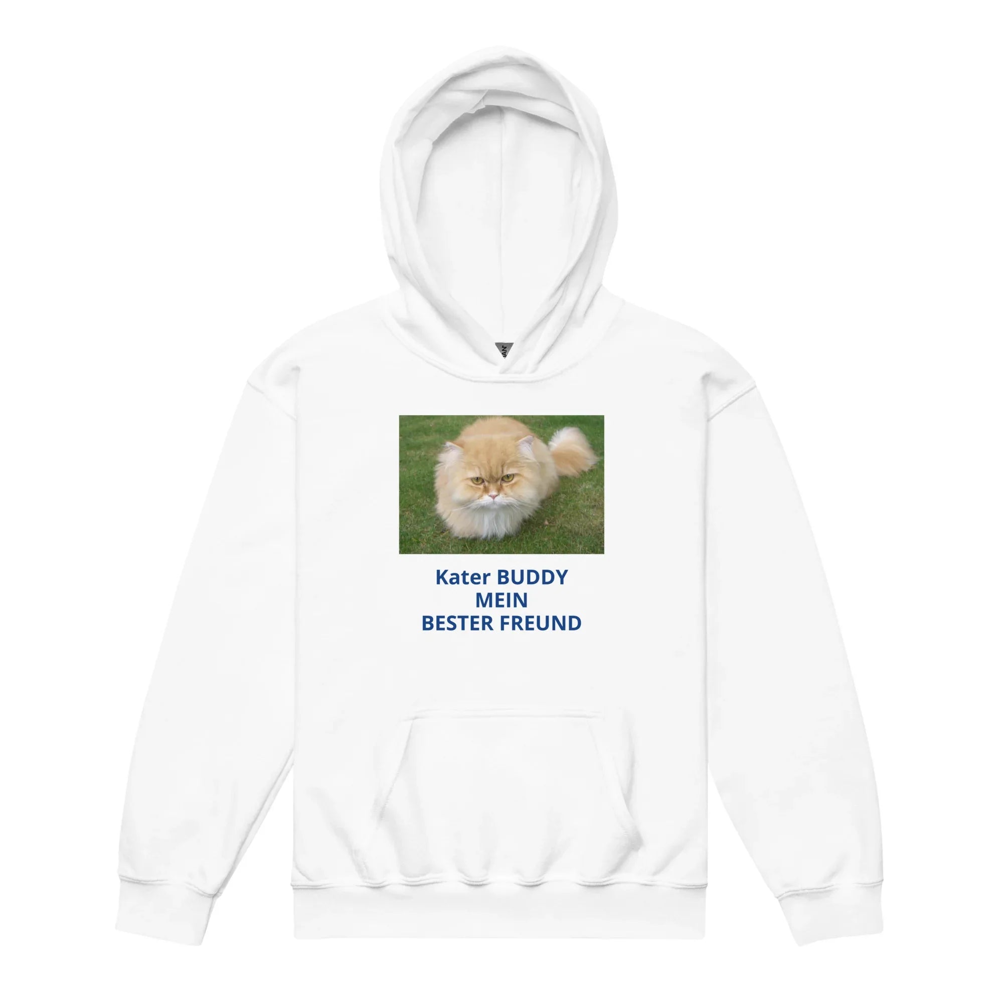 
Hoodie Heavy-Blend - Kater Buddy - Titelfigur aus Kinderbuch Kater Pinos Welt. Weich & bequem, XS-XL. Perfektes Geschenk. Jetzt bei KCCMShop.de 