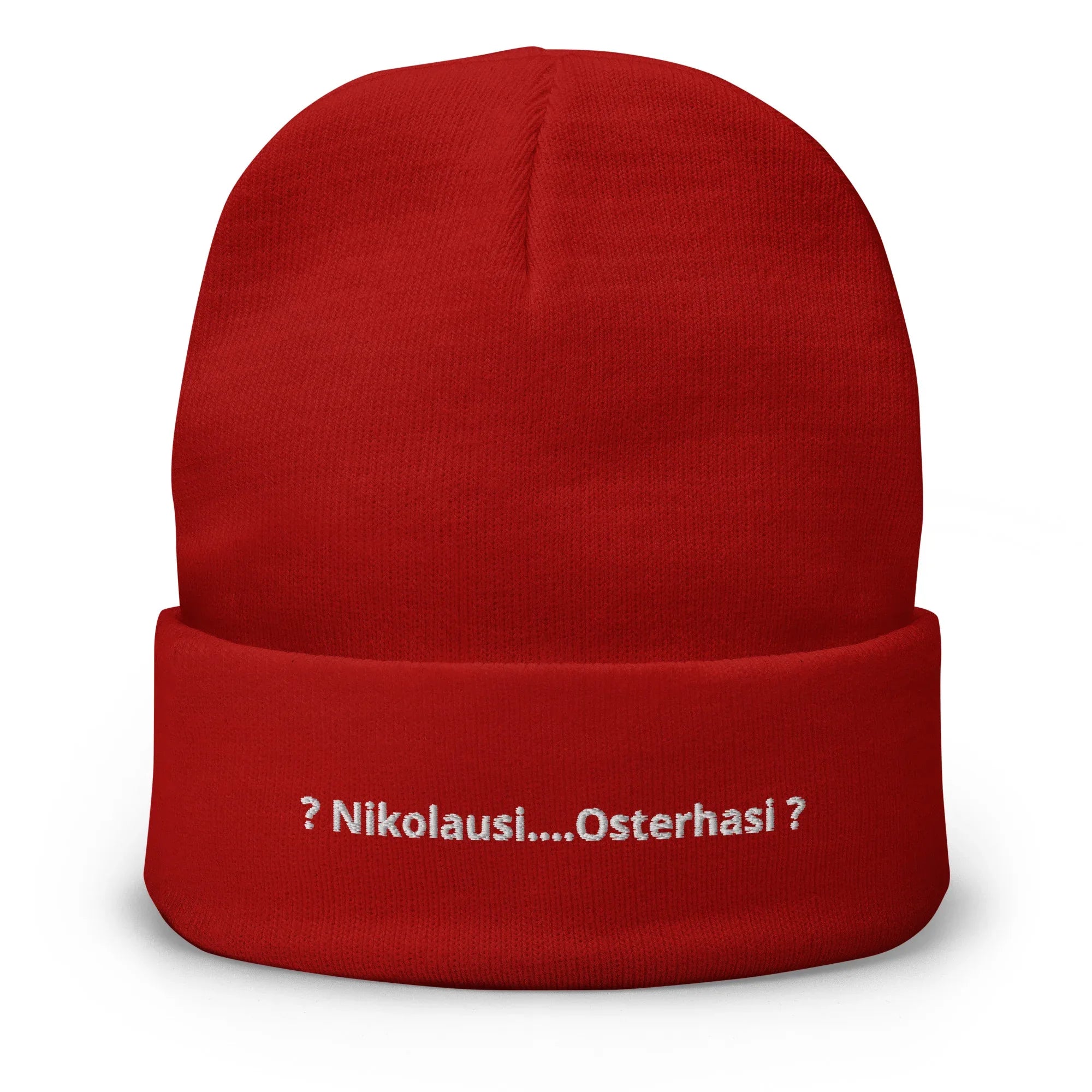 Mütze Rot - Es ist kalt draußen, Baby - Nikolausi Osterhasi - witzige rote Mütze, das richtige Geschenk für lustige Leute, die ganze Familie, Freunde und Gruppen. Jetzt bestellen KCCMShop.de