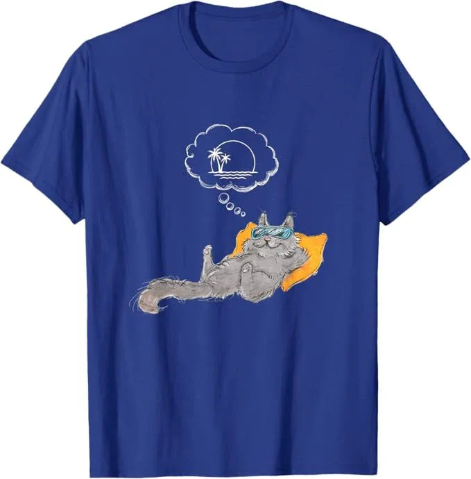 T-Shirt Kater Pino macht Pause – Titelfigur aus Kinderbuch Kater Pinos Welt voller Abenteuer