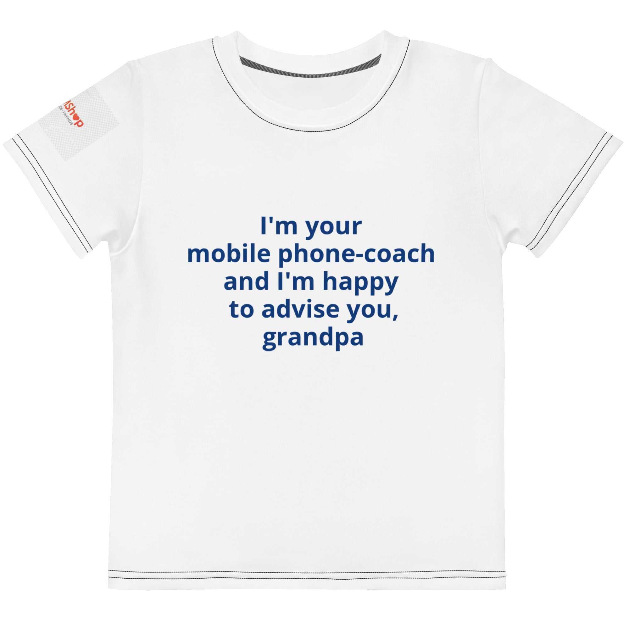 T-Shirt für Kinder mit lustigem Spruch 'I'm your Handy Coach' – bequem, farbenfroh, Größen 2T-7. Geschenk für Kinder und Eltern mit Humor. Jetzt bei  KCCMShop.de 