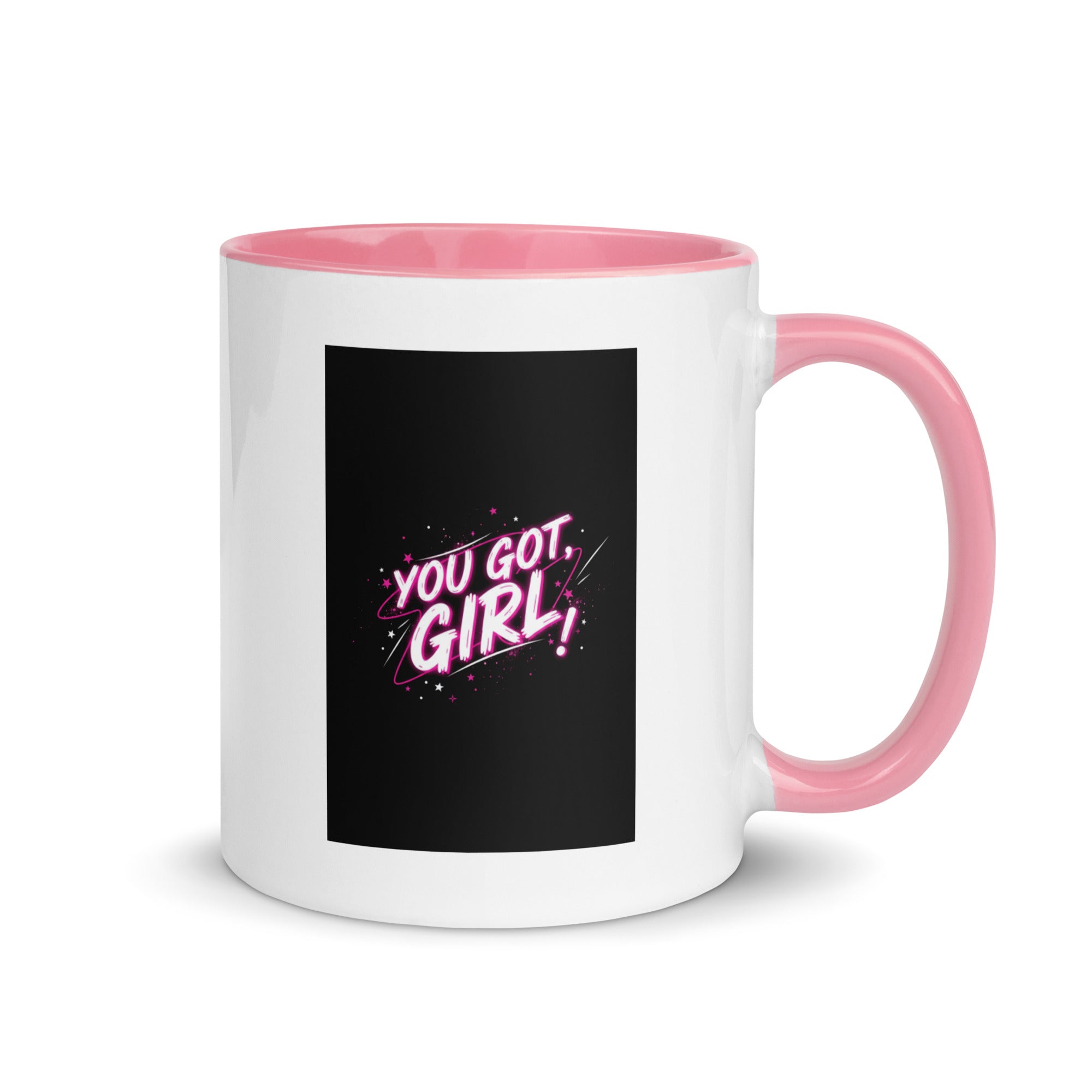 Tasse - You got, Girl! - Das CRAZY-Produktgruppe, weiß mit rosa Innenteil & Henkel. Jugendwort-Geschenk für Teens. Jetzt bei KCCMShop.de bestellen!