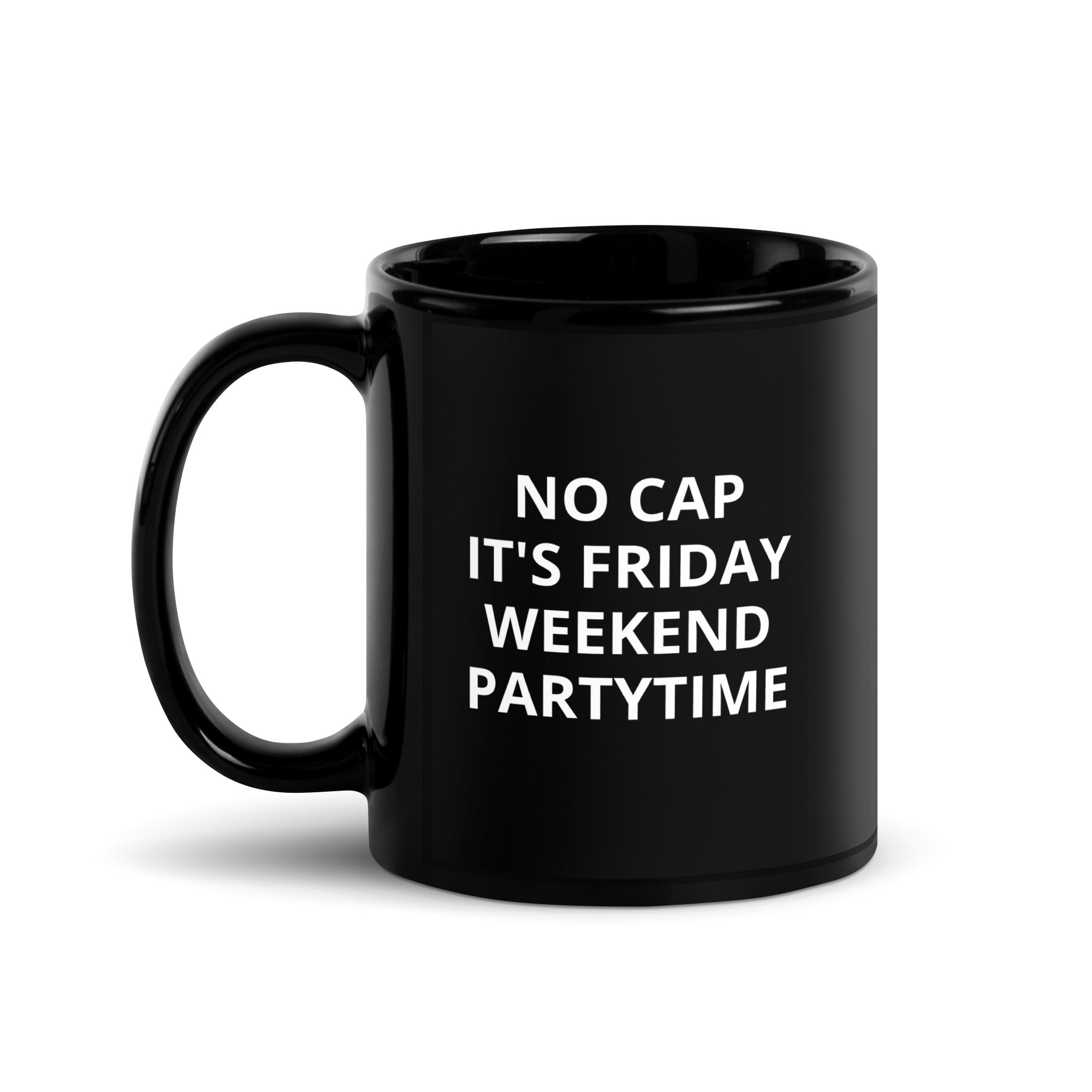 Tasse Schwarz - NO CAP - Das CRAZY-Produktgruppe. Jugendwort-Geschenk für Teens. Robust, elegant & spülmaschinenfest. Jetzt bei KCCMShop.de 