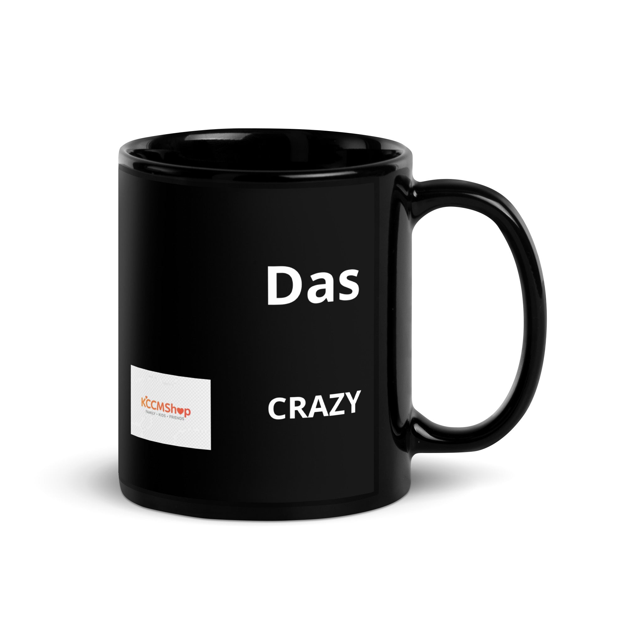 Tasse Schwarz Das CRAZY-Produktgruppe – Keramik, Glanz, Spülmaschinenfest, 325 ml. Geschenk für trendige Teens und Erwachsene. Jetzt bei KCCMShop.de bestellen!