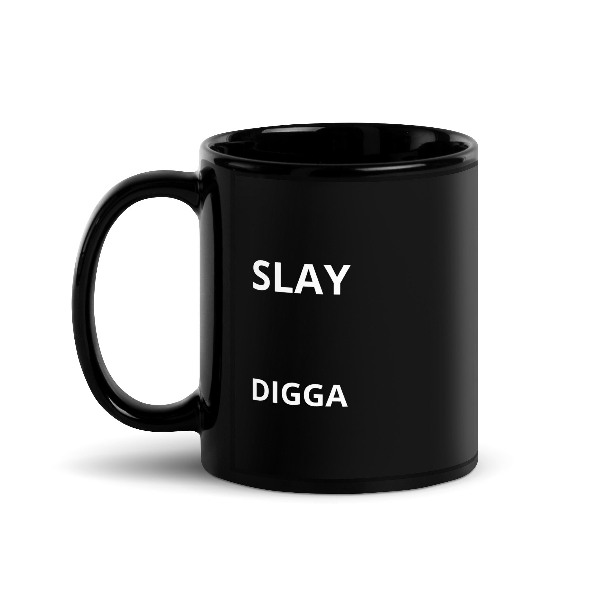 Tasse Schwarz 'Slay Digga' Das CRAZY-roduktgruppe, Keramik, Gläser Spülmaschinenfest, 325 ml. Geschenk für trendige Teens und Erwachsene. Jetzt bei KCCMShop.de bestellen!