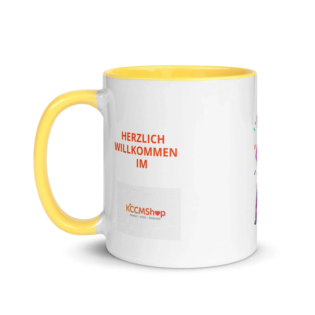 Tasse mit farbiger Innenseite und lustigem Spruch „Fräulein Hase“ – witziges Geschenk für jeden Anlass. Jetzt bei KCCMShop.de bestellen!