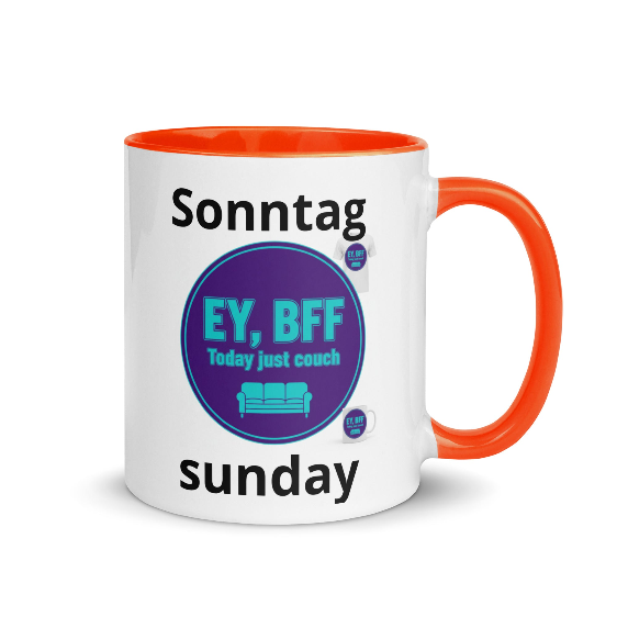 Tassen-Set - Sonntag - Alle 7 Tassen aus Das CRAZY-Produktgruppe – spare über 20% im Bundle. Witzige Jugendwort-Tassen für jeden Tag. Perfektes Geschenk. Jetzt bei KCCMShop.de!