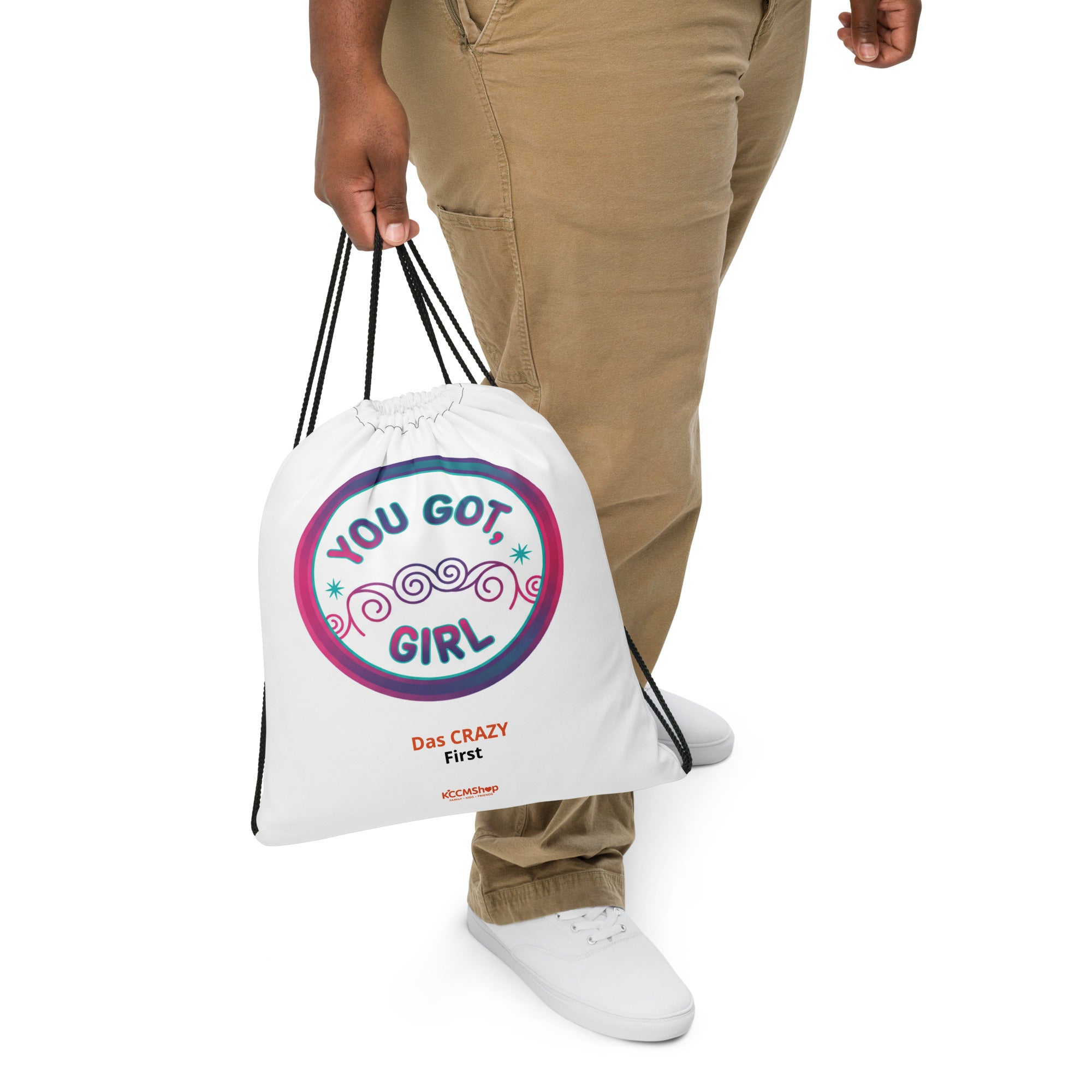 Turnbeutel - You got, Girl - Das CRAZY-Produktgruppe mit aktuellem Jugendwort. Witzig & trendig für Schule, Sport und Alltag. Jetzt bei KCCMShop.de 
